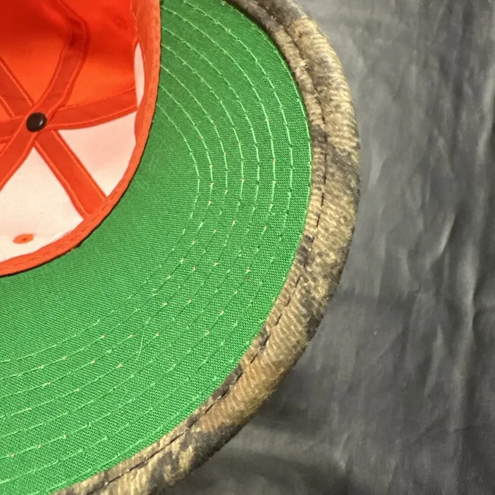 Vintage Orange Winchester Hunter Shooter Strapback Baseball Hat Cap Embroidered